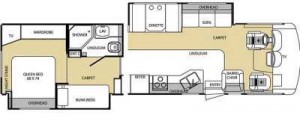 RV Rental Floor Plan